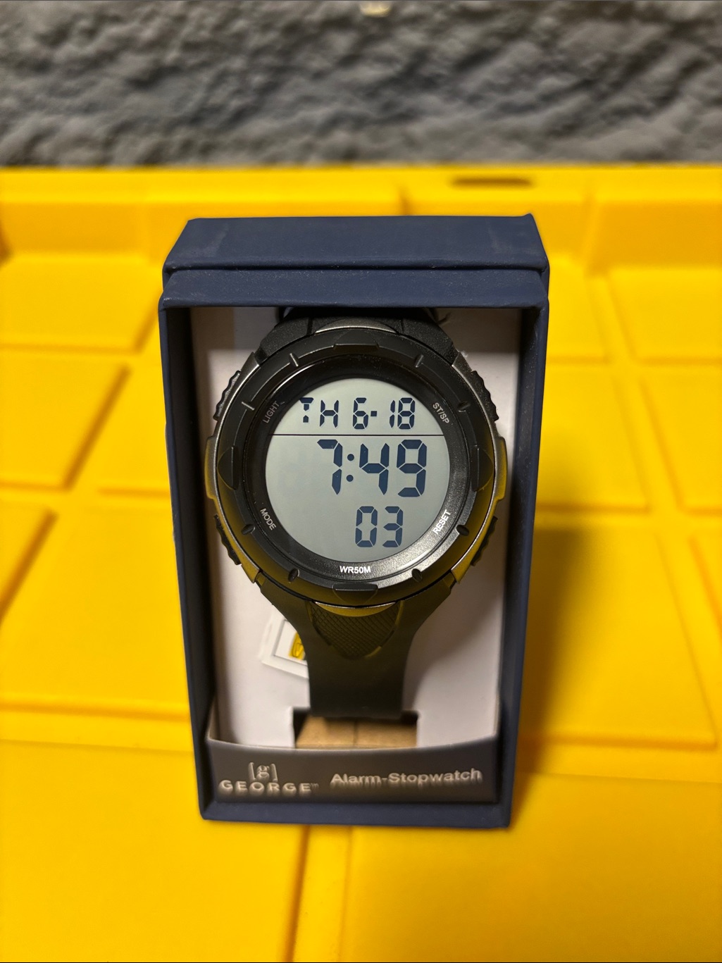 George Black Digital Alarm Stopwatch Watch George Black Digital Alarm Stopwatch Watch
